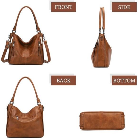 Purses for Women Shoulder Handbags Hobo Bags Tote Bag - Picture 5 of 7